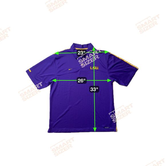 Nike LSU Nike Dri-FIT Game Day Geaux Tigers Golf Polo Purple Shirt Men's XL NWT - Picture 10 of 13